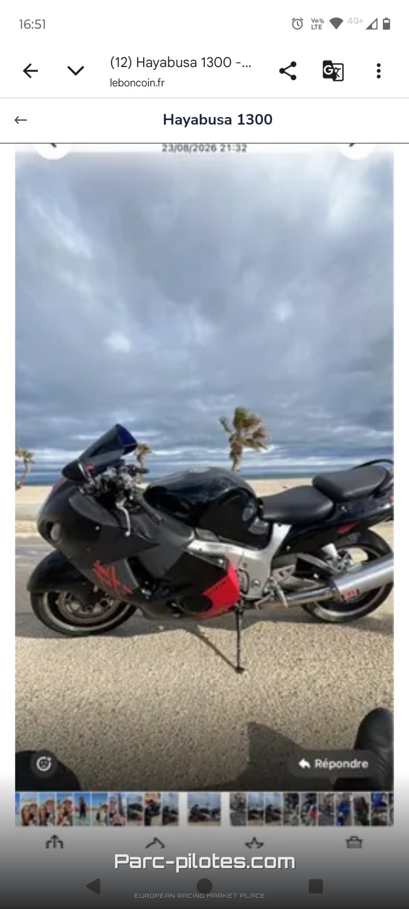 Moto complète 1300 hayabusa 3700 euros