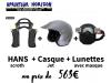 Pack hans + casque + lunettes et masque